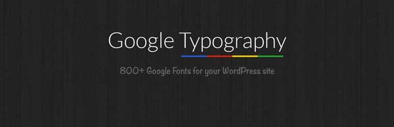 Google Typography WordPress plugin