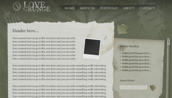 Grunge Web Design