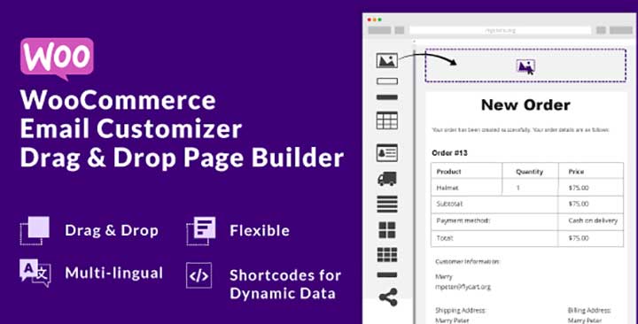 WooCommerce Email Customizer with Email Builder
