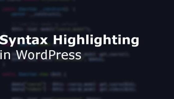 WordPress Syntax Highlighter Plugins