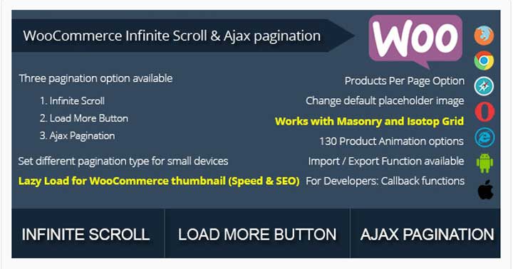 WooCommerce Infinite Scroll and Ajax