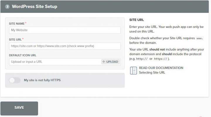 Add WordPress Push Notification