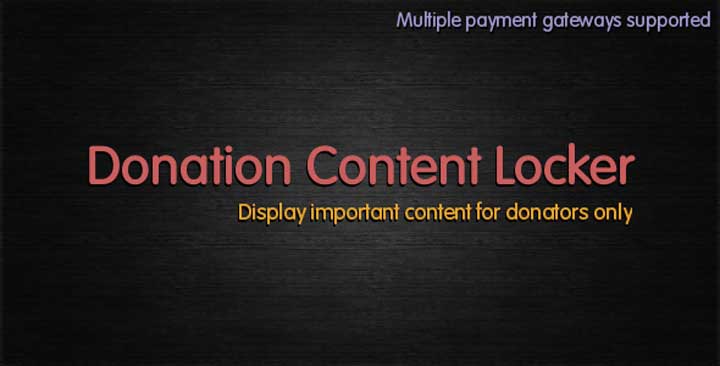 Donation Content Locker