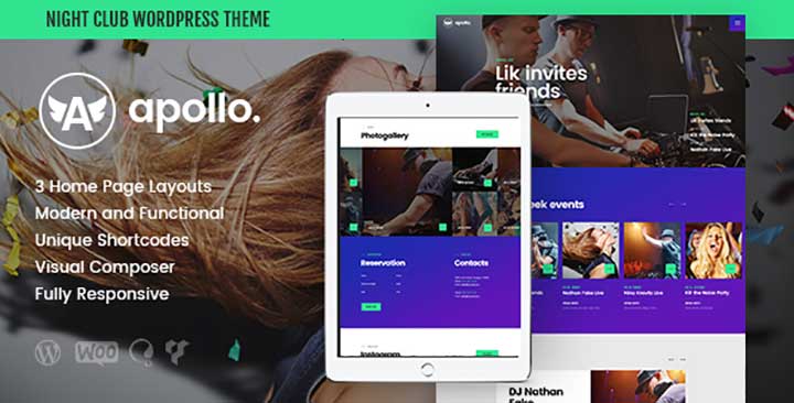 Apollo night club wordpress theme
