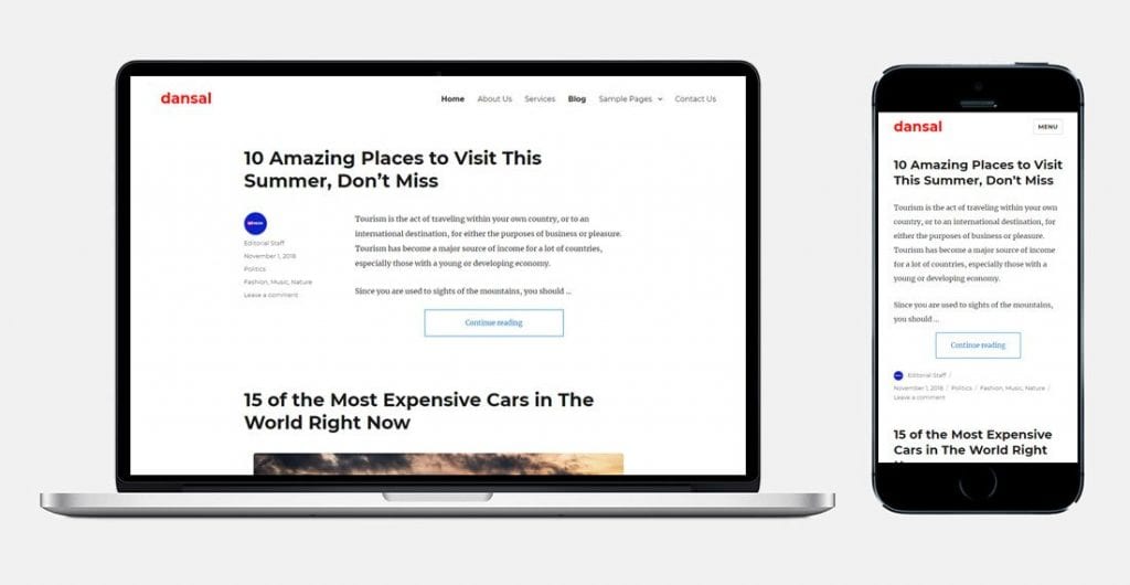 Dansal WordPress Child Theme