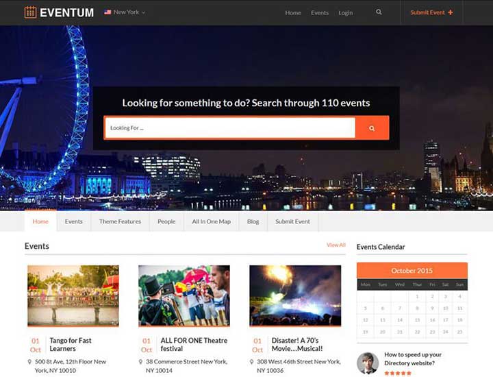 Eventum from templatic