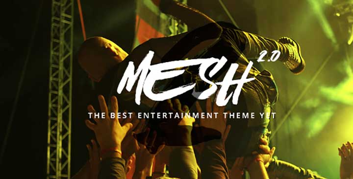 MESH WordPress music theme