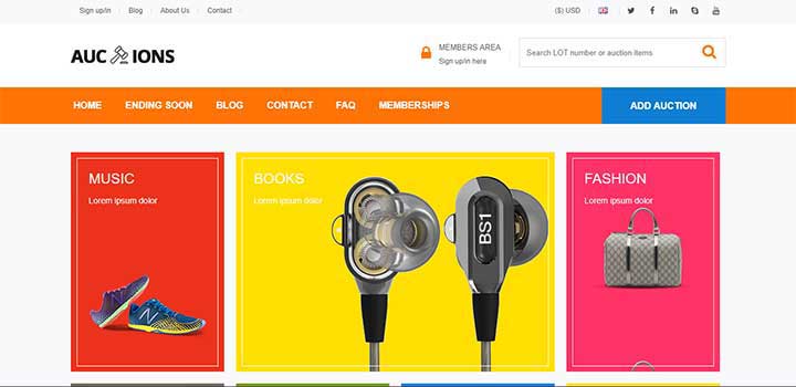 Auction WordPress Themes