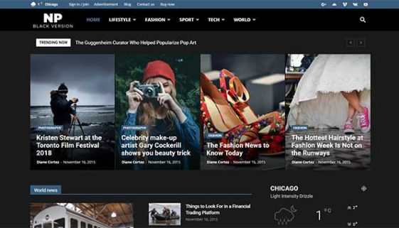 Newspaper-Dark-Theme