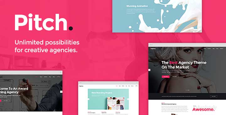 Pitch WordPress Animated Themes