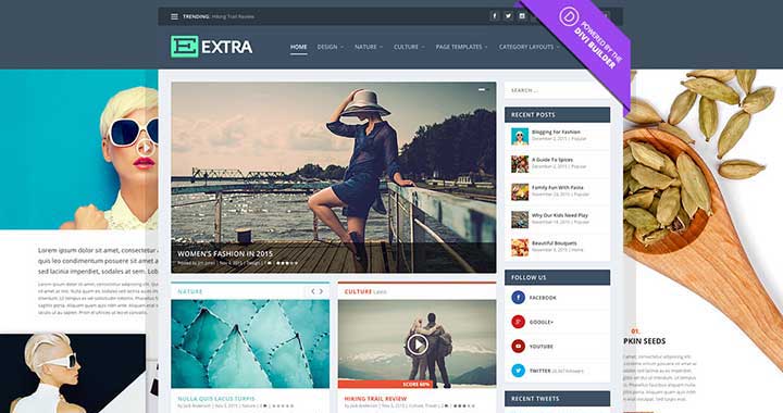 Extra WordPress Dark Theme