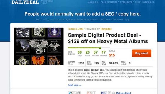 Daily Deals WordPress Themes
