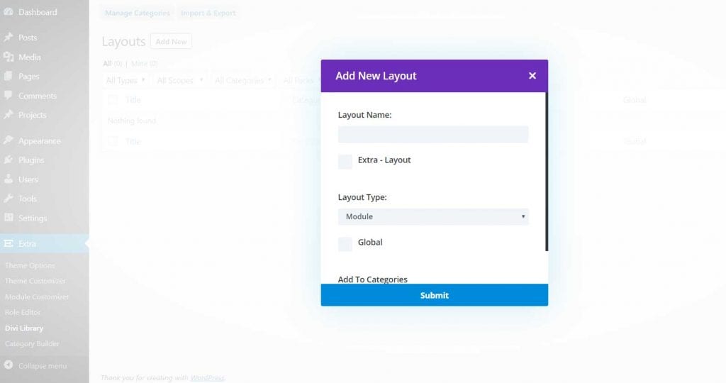 Divi-Library-Option