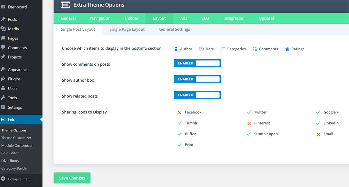 Extra-Theme-Layout