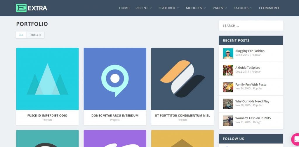 Extra-WordPress-Theme-Project-Portfolio