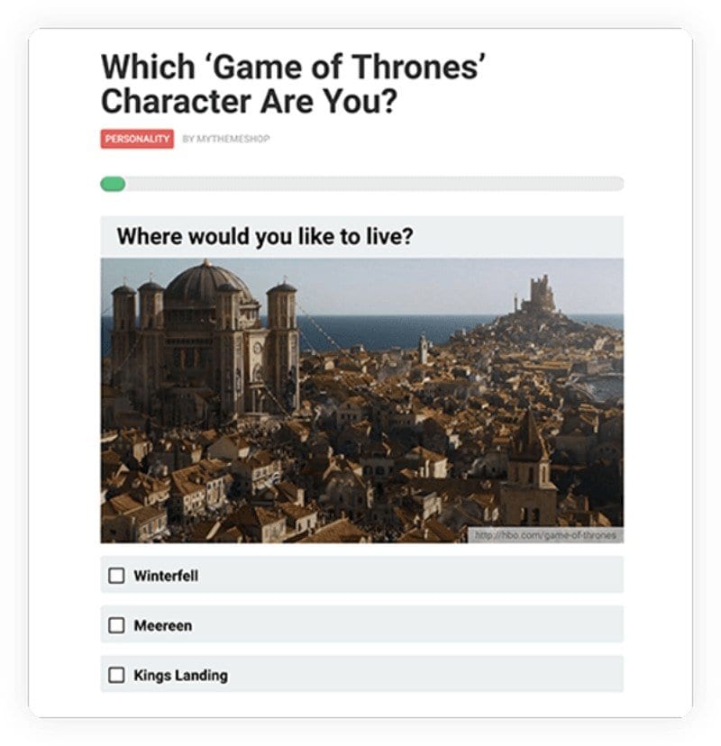 Personality Quizzes