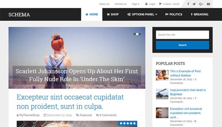 MyThemeShop Schema WordPress Theme - Review & Download Link [2022]
