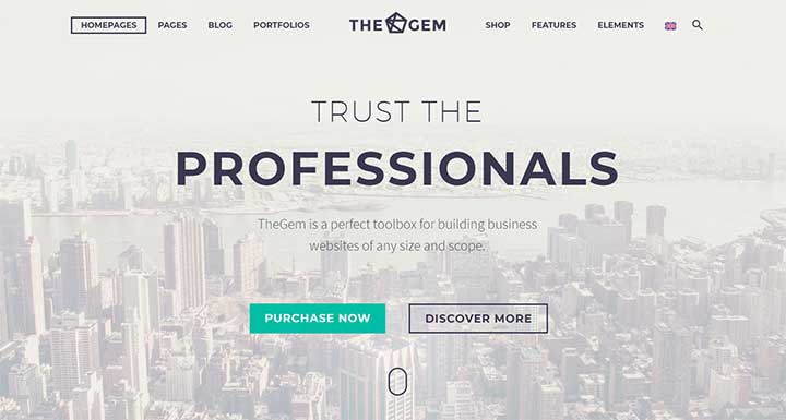 TheGem WordPress insurance theme