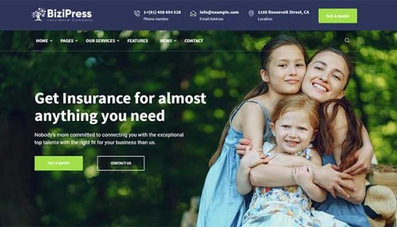 Insurance WordPress Themes