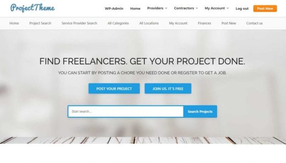 Project Bidding Theme Sitemile