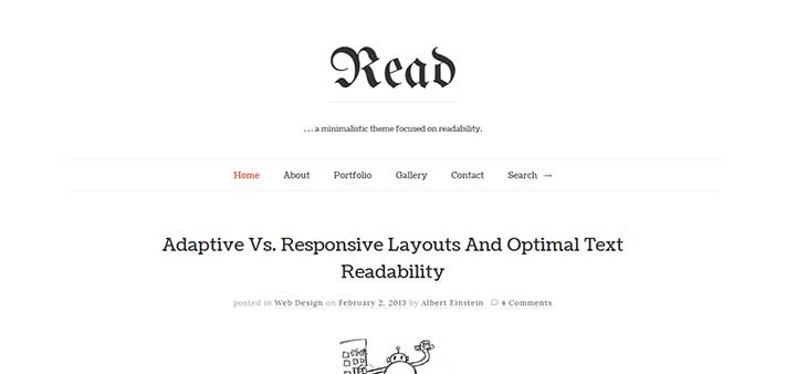 Read WP author Theme