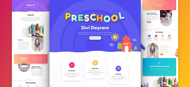 Divi Daycare Layout
