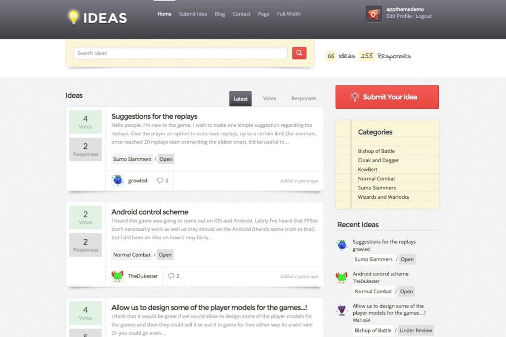 Ideas WordPress Forum Themes