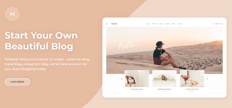 Malina SEO Friendly WP Template