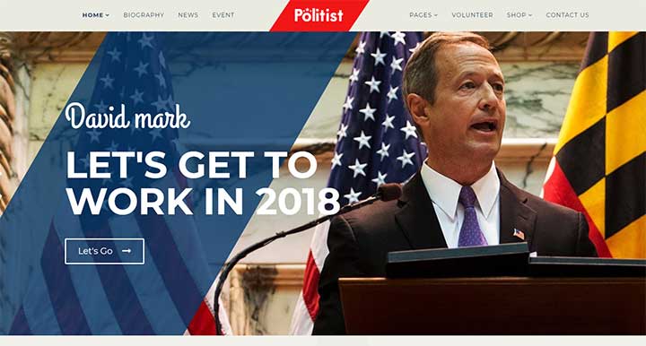 political website template