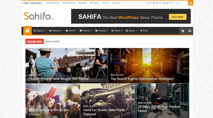 Sahifa Adsense WordPress Template