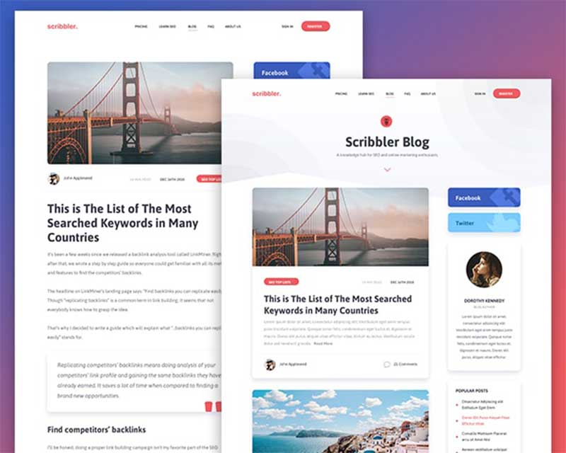 Scribbler WordPress SEO Friendly WordPress Theme