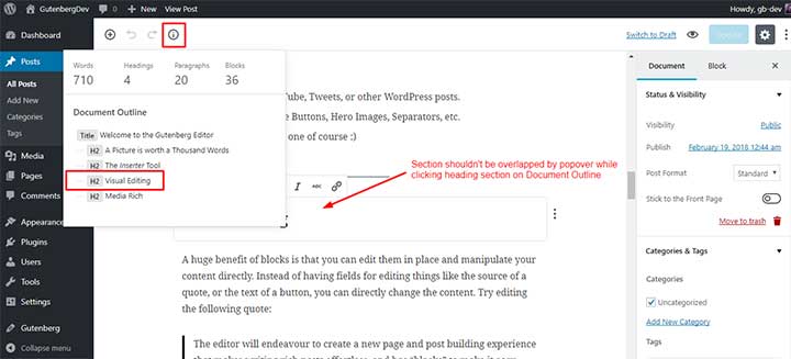 Gutenberg WordPress Editor