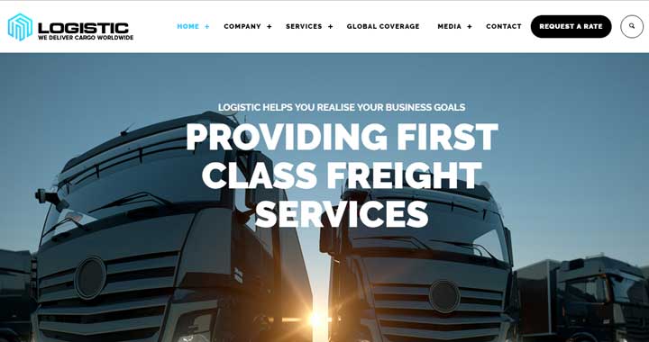 Logistic cargo Website Templates