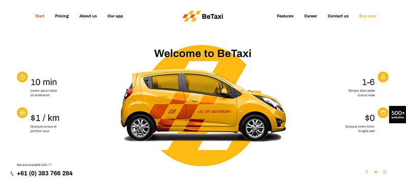 BeTheme Taxi Booking Theme