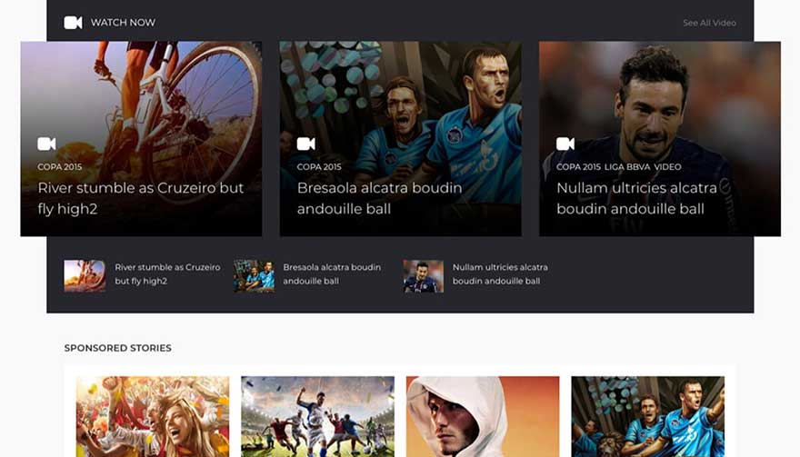 Calcio Sports WordPress Theme