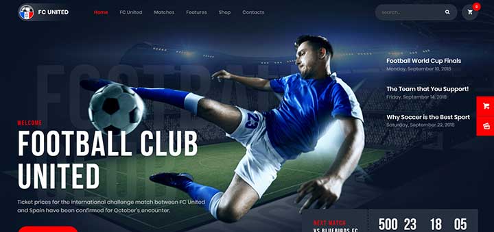 FC United Soccer WordPress Themes