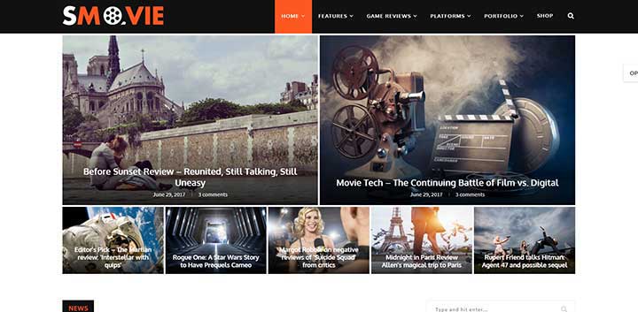 Soledad Movie WordPress Theme