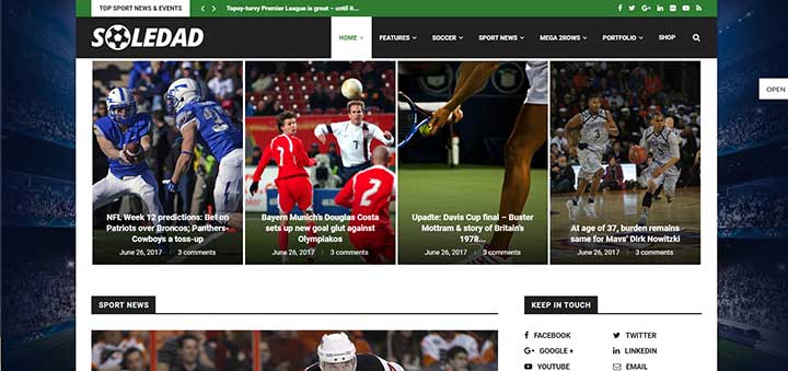 WordPress sports themes