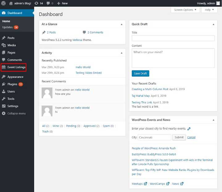 WP Event Manager Plugin
