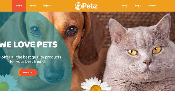 Petz Pet Care & Veterinary Theme