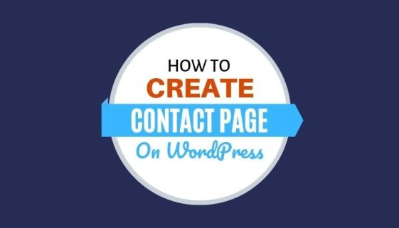 how to create a contact page on wordpress