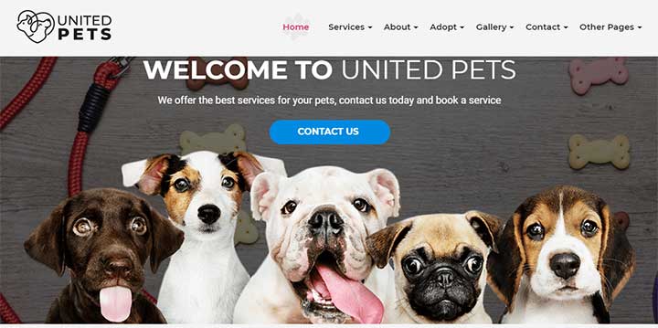 United Pets Veterinary WordPress Theme
