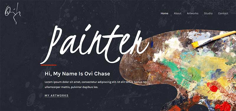 Astra-WordPress Artist-Theme