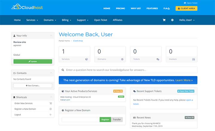 Cloudhost-Hosting