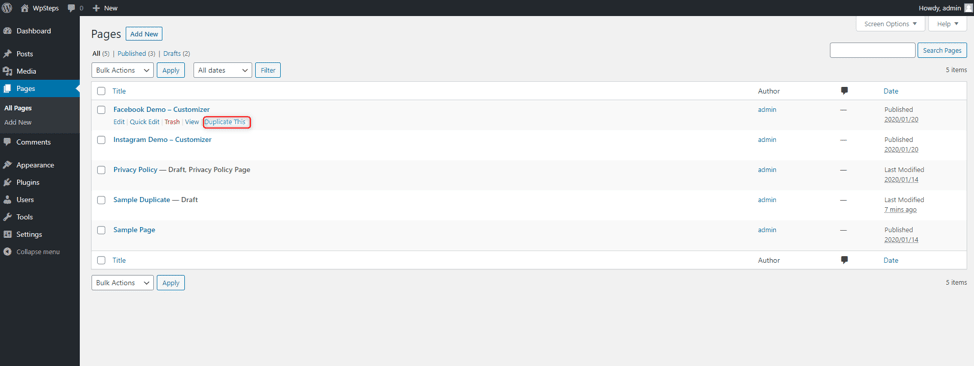 duplicate post wordpress