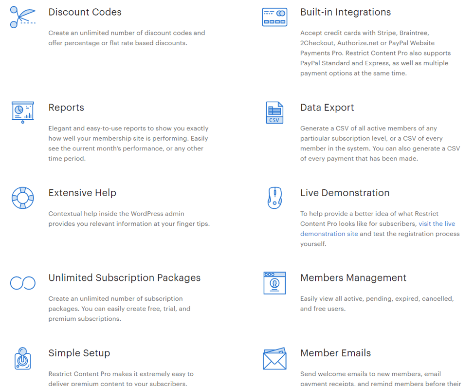 restrict content pro wordpress plugin