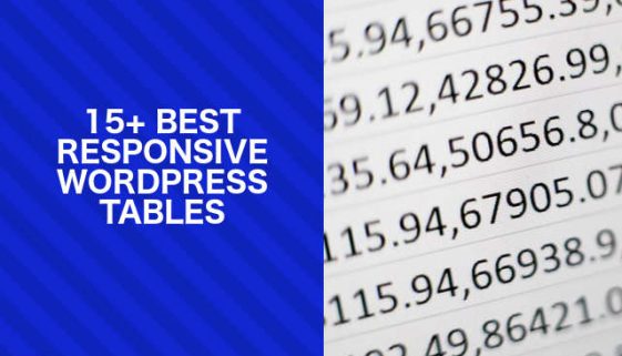 Best Responsive WordPress Tables