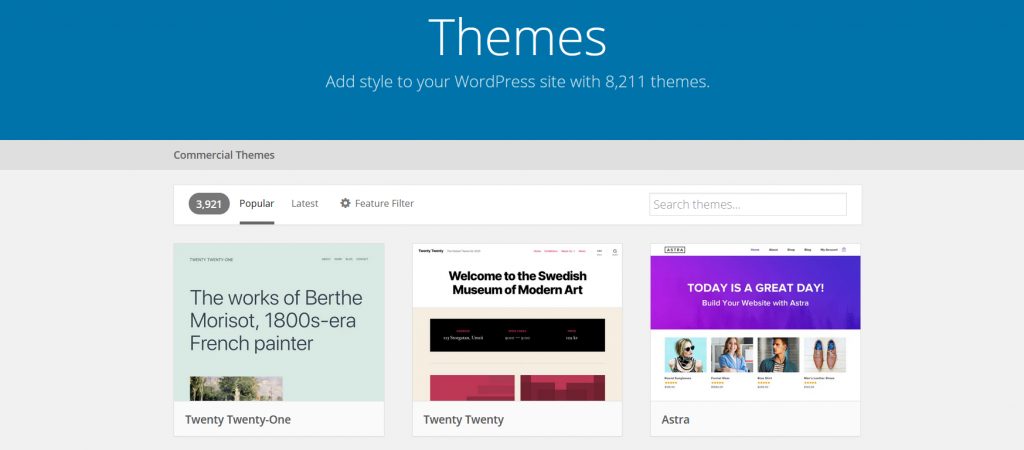 WordPress.org theme directory