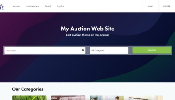 wordpress auction theme review