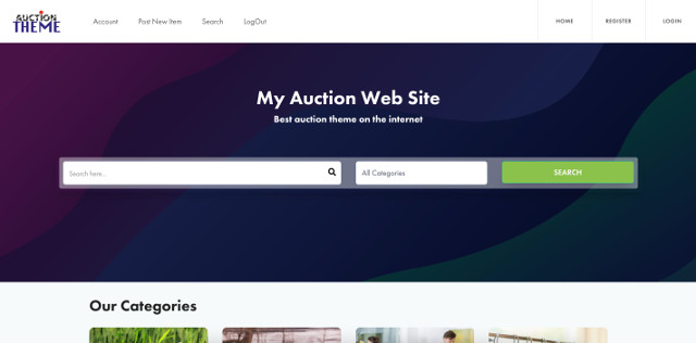 wordpress auction theme review